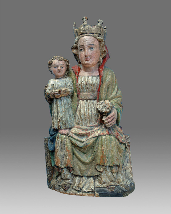 skulptur thronende madonna ostschweiz gotik
